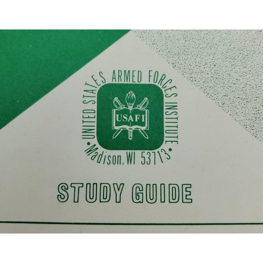 1973 US Armed Forces Inst College Algebra Study Guide Paper Madison‎ WI Dobyns